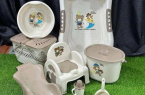 Baby bathtub set